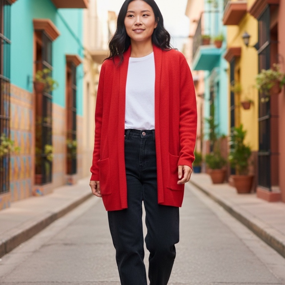 LOFT Vibrant Red Women's Cardigan